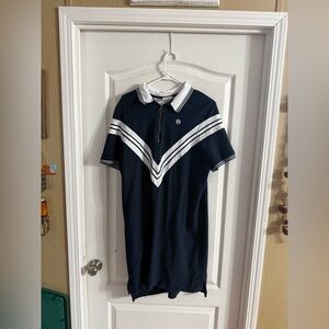 Banana Republic BR Athletics Navy White Nautical Dress Sz XL. F-194